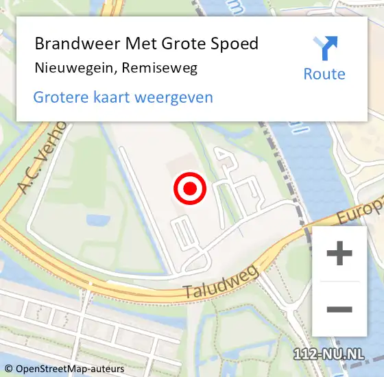 Locatie op kaart van de 112 melding: Brandweer Met Grote Spoed Naar Nieuwegein, Remiseweg op 15 oktober 2023 07:46