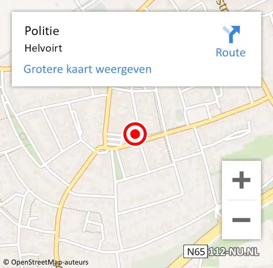 Locatie op kaart van de 112 melding: Politie Helvoirt op 11 september 2014 17:43