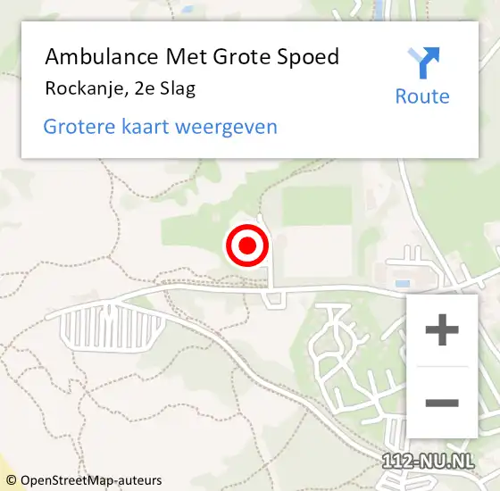 Locatie op kaart van de 112 melding: Ambulance Met Grote Spoed Naar Rockanje, 2e Slag op 28 oktober 2023 14:33