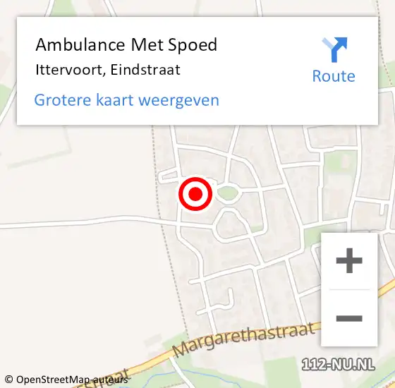 Locatie op kaart van de 112 melding: Ambulance Met Spoed Naar Horn, Eindstraat op 31 oktober 2023 01:58