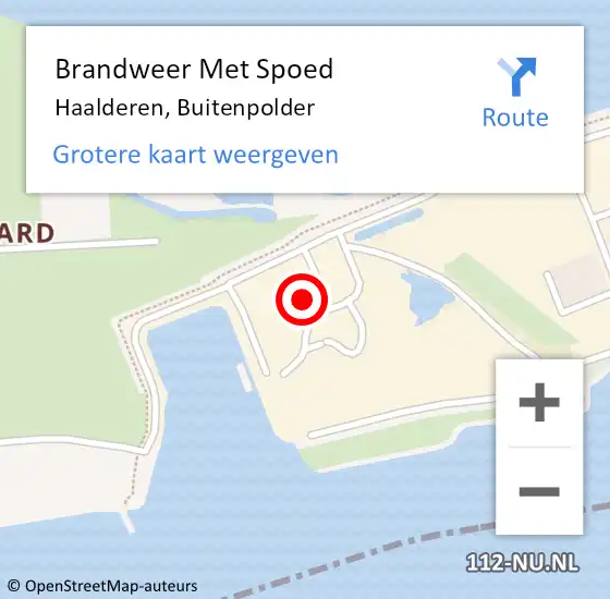 Locatie op kaart van de 112 melding: Brandweer Met Spoed Naar Haalderen, Buitenpolder op 2 november 2023 11:55