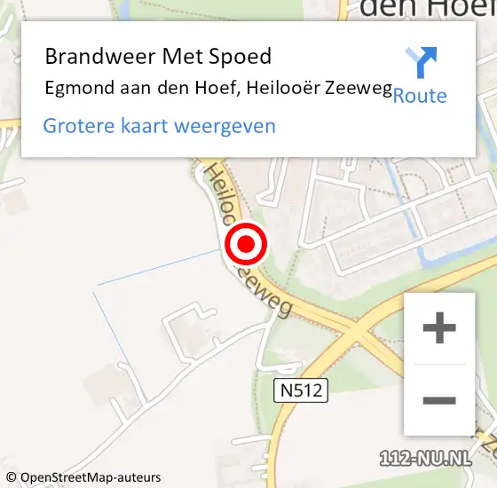 Locatie op kaart van de 112 melding: Brandweer Met Spoed Naar Egmond aan den Hoef, Heilooër Zeeweg op 2 november 2023 16:18