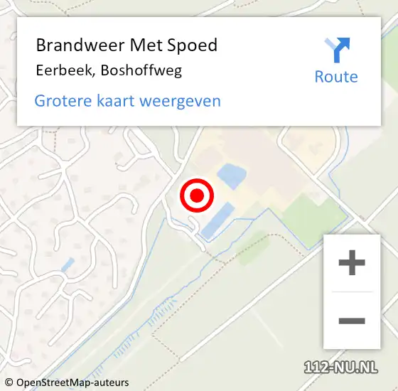 Locatie op kaart van de 112 melding: Brandweer Met Spoed Naar Eerbeek, Boshoffweg op 2 november 2023 16:30