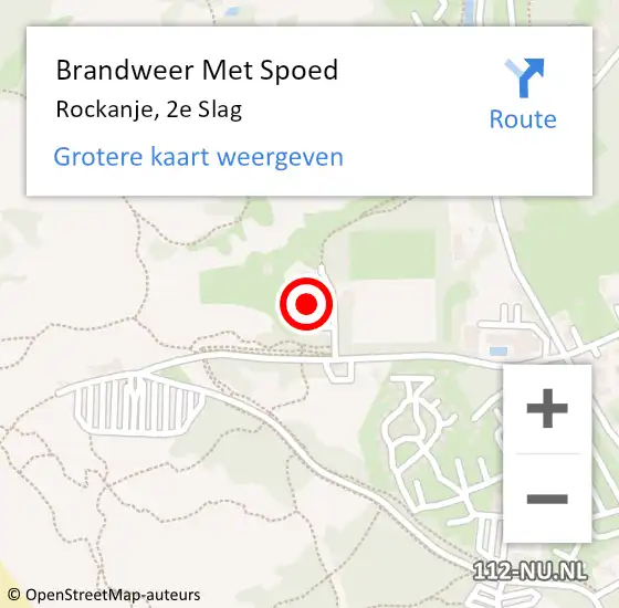 Locatie op kaart van de 112 melding: Brandweer Met Spoed Naar Rockanje, 2e Slag op 2 november 2023 17:13