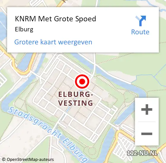 Locatie op kaart van de 112 melding: KNRM Met Grote Spoed Naar Elburg op 3 november 2023 20:40