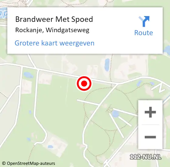 Locatie op kaart van de 112 melding: Brandweer Met Spoed Naar Rockanje, Windgatseweg op 12 november 2023 17:19