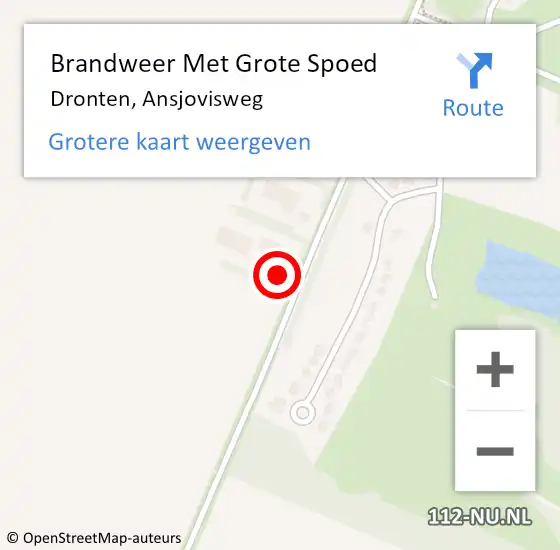 Locatie op kaart van de 112 melding: Brandweer Met Grote Spoed Naar Dronten, Ansjovisweg op 23 november 2023 13:07