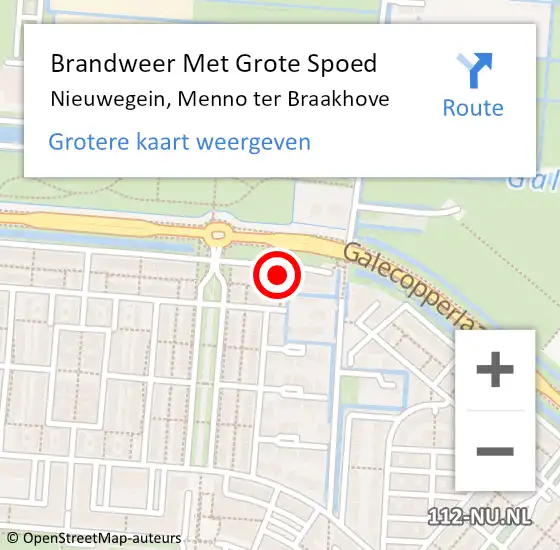 Locatie op kaart van de 112 melding: Brandweer Met Grote Spoed Naar Nieuwegein, Menno ter Braakhove op 24 november 2023 21:21