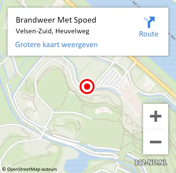 Locatie op kaart van de 112 melding: Brandweer Met Spoed Naar Velsen-Zuid, Heuvelweg op 7 december 2023 23:12