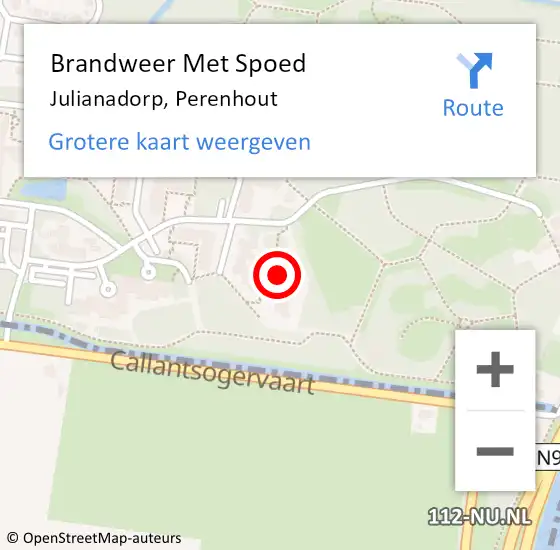 Locatie op kaart van de 112 melding: Brandweer Met Spoed Naar Julianadorp, Perenhout op 11 december 2023 14:15