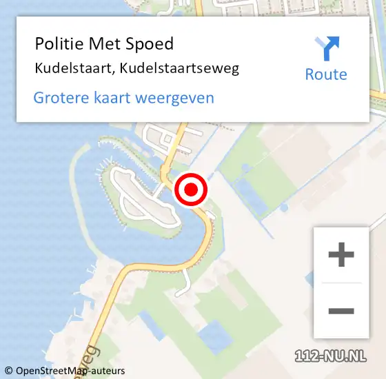 Locatie op kaart van de 112 melding: Politie Met Spoed Naar Kudelstaart, Kudelstaartseweg op 13 december 2023 14:02