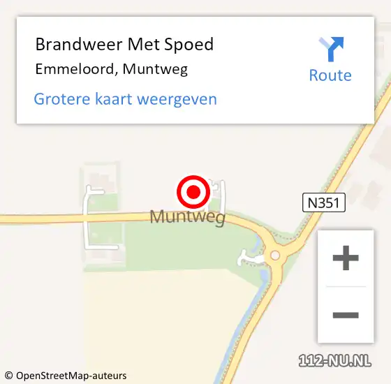 Locatie op kaart van de 112 melding: Brandweer Met Spoed Naar Emmeloord, Muntweg op 17 december 2023 23:35
