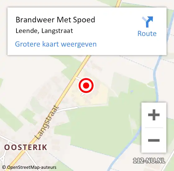 Locatie op kaart van de 112 melding: Brandweer Met Spoed Naar Leende, Langstraat op 21 december 2023 18:21