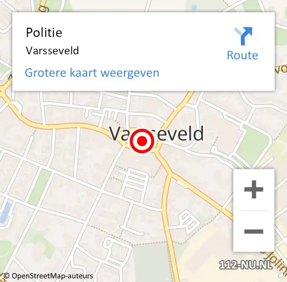 Locatie op kaart van de 112 melding: Politie Varsseveld op 26 december 2023 14:54