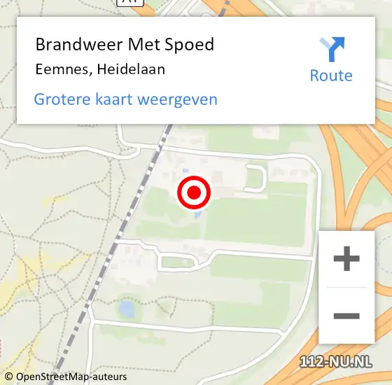 Locatie op kaart van de 112 melding: Brandweer Met Spoed Naar Eemnes, Heidelaan op 30 december 2023 05:38