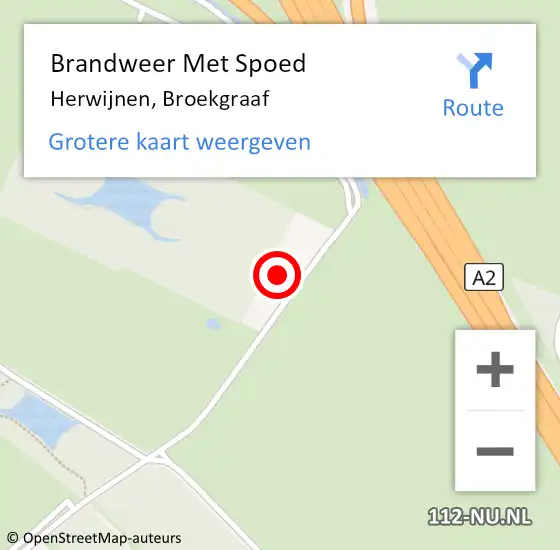 Locatie op kaart van de 112 melding: Brandweer Met Spoed Naar Herwijnen, Broekgraaf op 30 december 2023 21:02