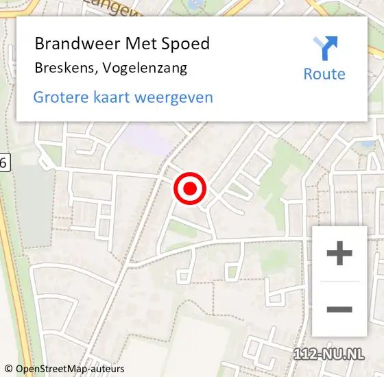 Locatie op kaart van de 112 melding: Brandweer Met Spoed Naar Breskens, Vogelenzang op 31 december 2023 10:14