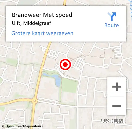Locatie op kaart van de 112 melding: Brandweer Met Spoed Naar Ulft, Middelgraaf op 31 december 2023 14:59