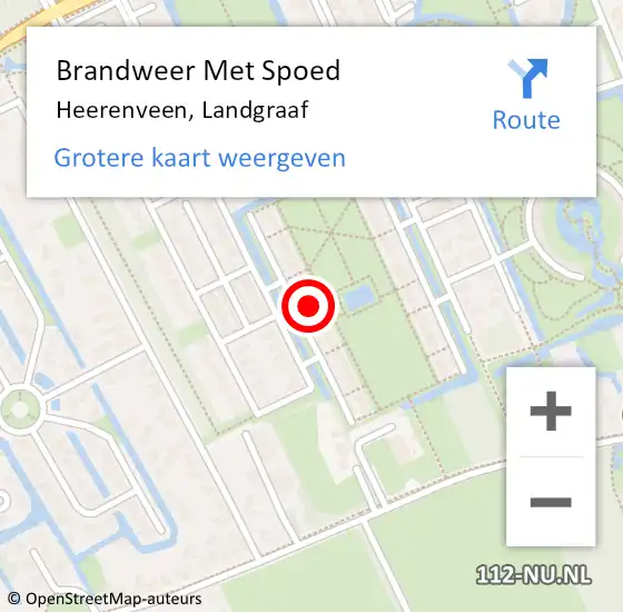 Locatie op kaart van de 112 melding: Brandweer Met Spoed Naar Heerenveen, Landgraaf op 31 december 2023 21:12