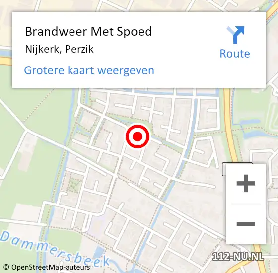 Locatie op kaart van de 112 melding: Brandweer Met Spoed Naar Nijkerk, Perzik op 1 januari 2024 02:43