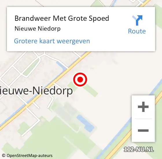 Locatie op kaart van de 112 melding: Brandweer Met Grote Spoed Naar Nieuwe Niedorp op 1 januari 2024 05:49