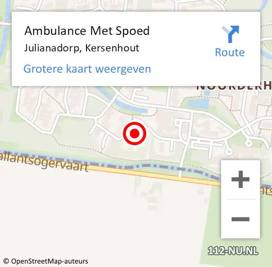 Locatie op kaart van de 112 melding: Ambulance Met Spoed Naar Julianadorp, Kersenhout op 1 januari 2024 09:33