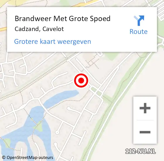 Locatie op kaart van de 112 melding: Brandweer Met Grote Spoed Naar Cadzand, Cavelot op 6 januari 2024 03:34