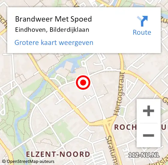 Locatie op kaart van de 112 melding: Brandweer Met Spoed Naar Eindhoven, Bilderdijklaan op 7 januari 2024 02:42