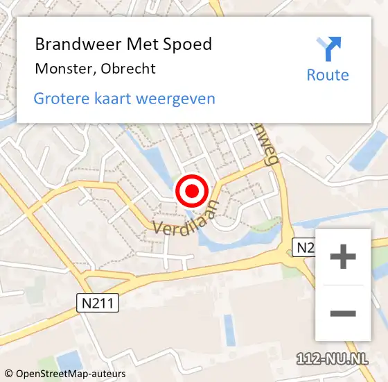 Locatie op kaart van de 112 melding: Brandweer Met Spoed Naar Monster, Obrecht op 9 januari 2024 21:20