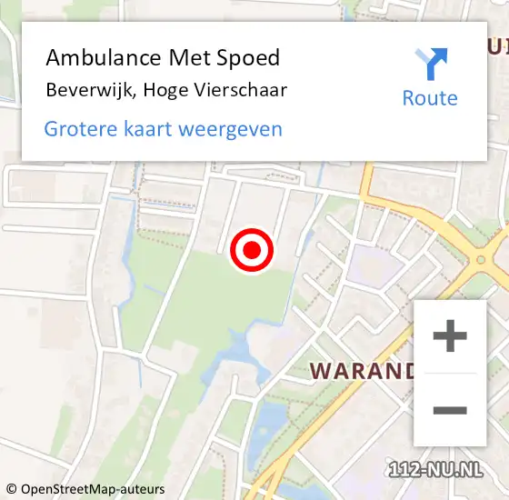 Locatie op kaart van de 112 melding: Ambulance Met Spoed Naar Beverwijk, Hoge Vierschaar op 11 januari 2024 19:12