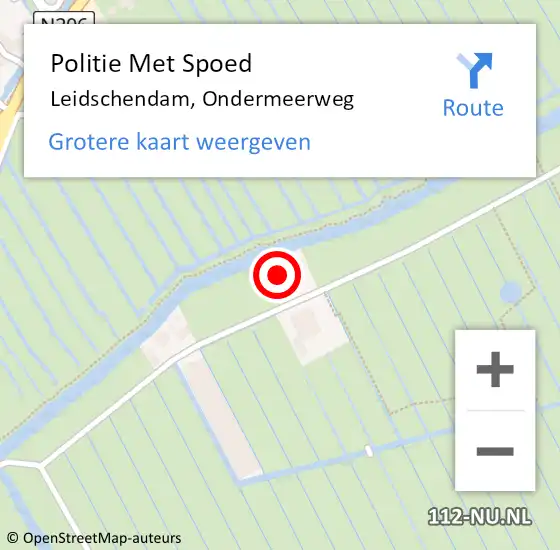 Locatie op kaart van de 112 melding: Politie Met Spoed Naar Leidschendam, Ondermeerweg op 15 januari 2024 08:51