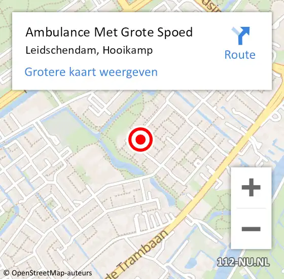 Locatie op kaart van de 112 melding: Ambulance Met Grote Spoed Naar Leidschendam, Hooikamp op 19 januari 2024 07:43