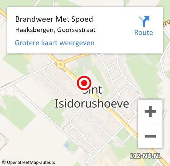 Locatie op kaart van de 112 melding: Brandweer Met Spoed Naar Haaksbergen, Goorsestraat op 20 januari 2024 23:19