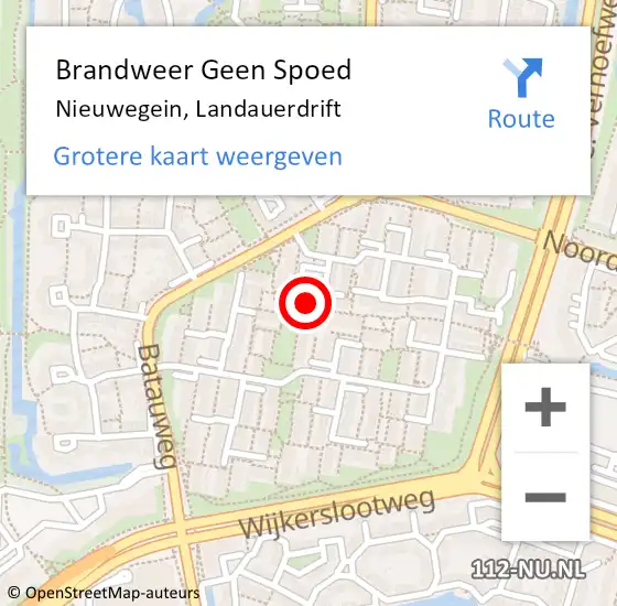 Locatie op kaart van de 112 melding: Brandweer Geen Spoed Naar Nieuwegein, Landauerdrift op 23 januari 2024 16:07