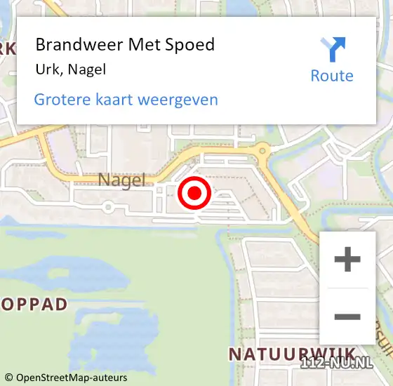 Locatie op kaart van de 112 melding: Brandweer Met Spoed Naar Urk, Nagel op 30 januari 2024 23:03