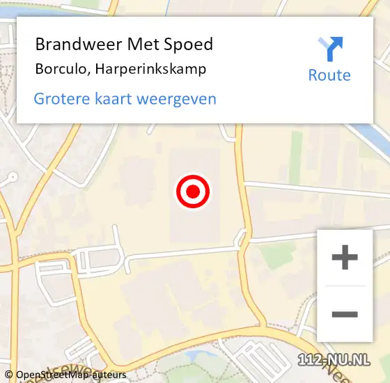 Locatie op kaart van de 112 melding: Brandweer Met Spoed Naar Borculo, Harperinkskamp op 31 januari 2024 08:40