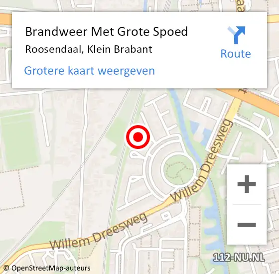 Locatie op kaart van de 112 melding: Brandweer Met Grote Spoed Naar Roosendaal, Klein Brabant op 31 januari 2024 14:35