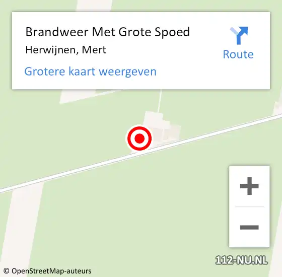 Locatie op kaart van de 112 melding: Brandweer Met Grote Spoed Naar Herwijnen, Mert op 2 februari 2024 21:30