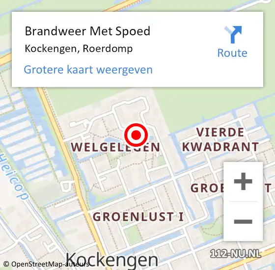 Locatie op kaart van de 112 melding: Brandweer Met Spoed Naar Kockengen, Roerdomp op 4 februari 2024 23:39