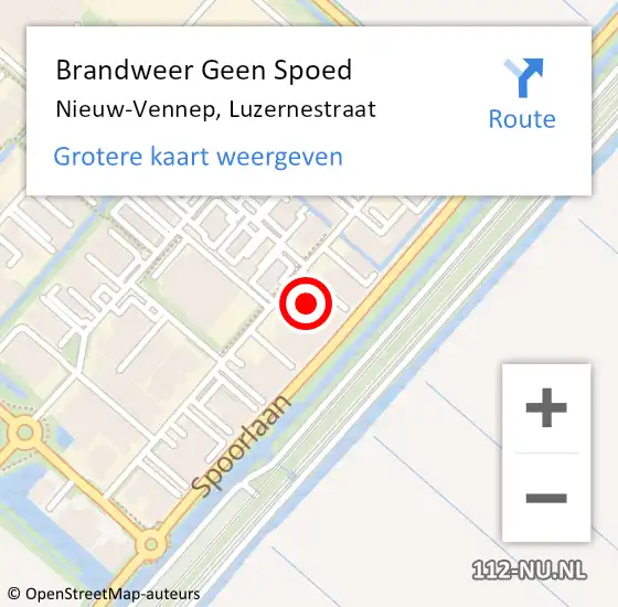 Locatie op kaart van de 112 melding: Brandweer Geen Spoed Naar Nieuw-Vennep, Luzernestraat op 6 februari 2024 09:13