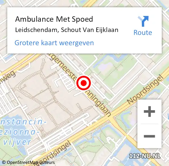 Locatie op kaart van de 112 melding: Ambulance Met Spoed Naar Leidschendam, Schout Van Eijklaan op 8 februari 2024 04:18