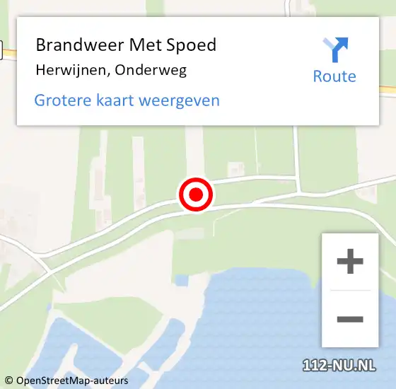 Locatie op kaart van de 112 melding: Brandweer Met Spoed Naar Herwijnen, Onderweg op 10 februari 2024 01:41