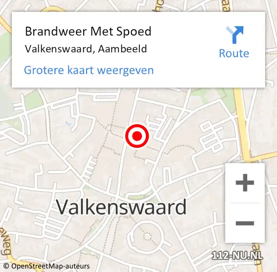 Locatie op kaart van de 112 melding: Brandweer Met Spoed Naar Valkenswaard, Aambeeld op 11 februari 2024 03:12