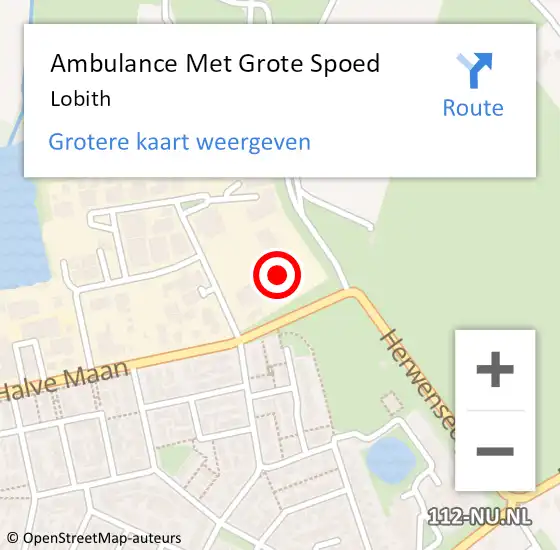 Locatie op kaart van de 112 melding: Ambulance Met Grote Spoed Naar Lobith op 15 februari 2024 16:42