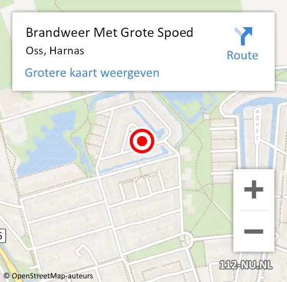 Locatie op kaart van de 112 melding: Brandweer Met Grote Spoed Naar Oss, Harnas op 17 februari 2024 20:39