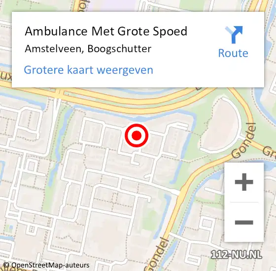Locatie op kaart van de 112 melding: Ambulance Met Grote Spoed Naar Amstelveen, Boogschutter op 20 februari 2024 06:41