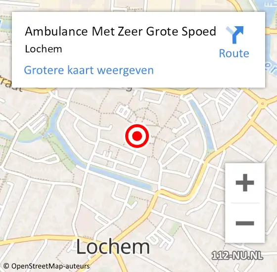 Locatie op kaart van de 112 melding: Ambulance Met Zeer Grote Spoed Naar Lochem op 21 februari 2024 11:23