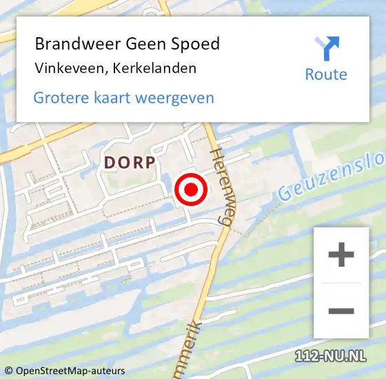 Locatie op kaart van de 112 melding: Brandweer Geen Spoed Naar Vinkeveen, Kerkelanden op 21 februari 2024 20:13