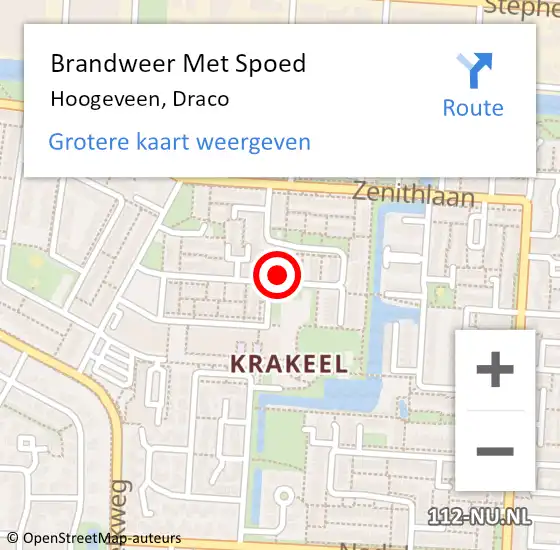 Locatie op kaart van de 112 melding: Brandweer Met Spoed Naar Hoogeveen, Draco op 25 februari 2024 19:46