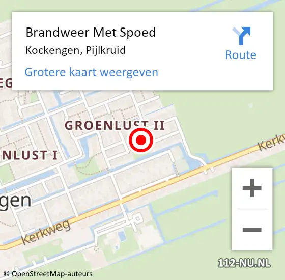 Locatie op kaart van de 112 melding: Brandweer Met Spoed Naar Kockengen, Pijlkruid op 26 februari 2024 16:45